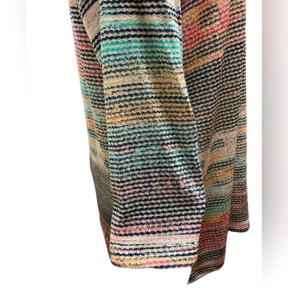 NWT HARPER HOLLY STRIPED MULTI COLOR LOOSE FIT 3/4 SLEEVE TOP- Multiple Sizes - Picture 5 of 7